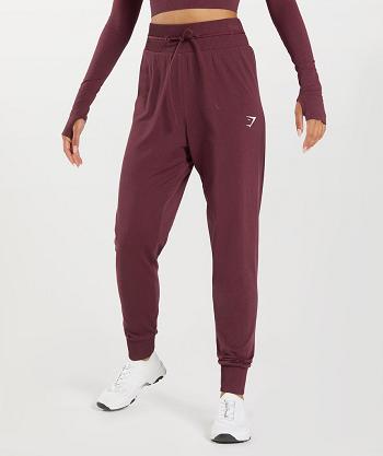 Spodnie Do Biegania Damskie Gymshark Vital Seamless 2.0 Bordowe | PL 2194FDN